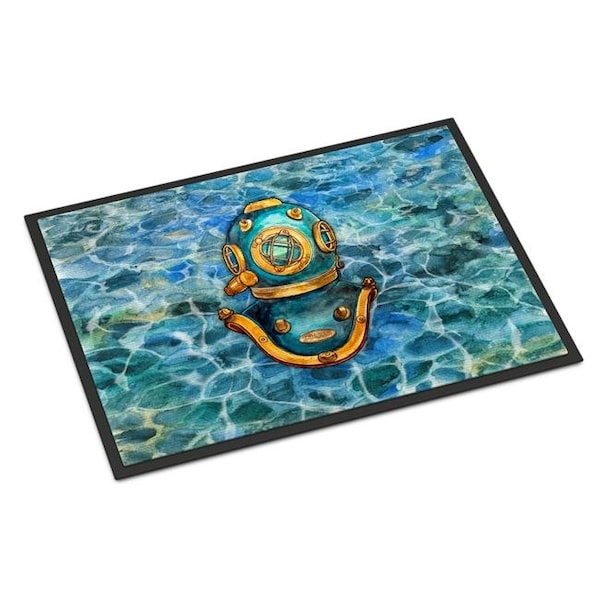 Carolines Treasures Carolines Treasures BB5355MAT 18 x 27 in. Deep Sea Diving Helmet Indoor or Outdoor Mat BB5355MAT - main